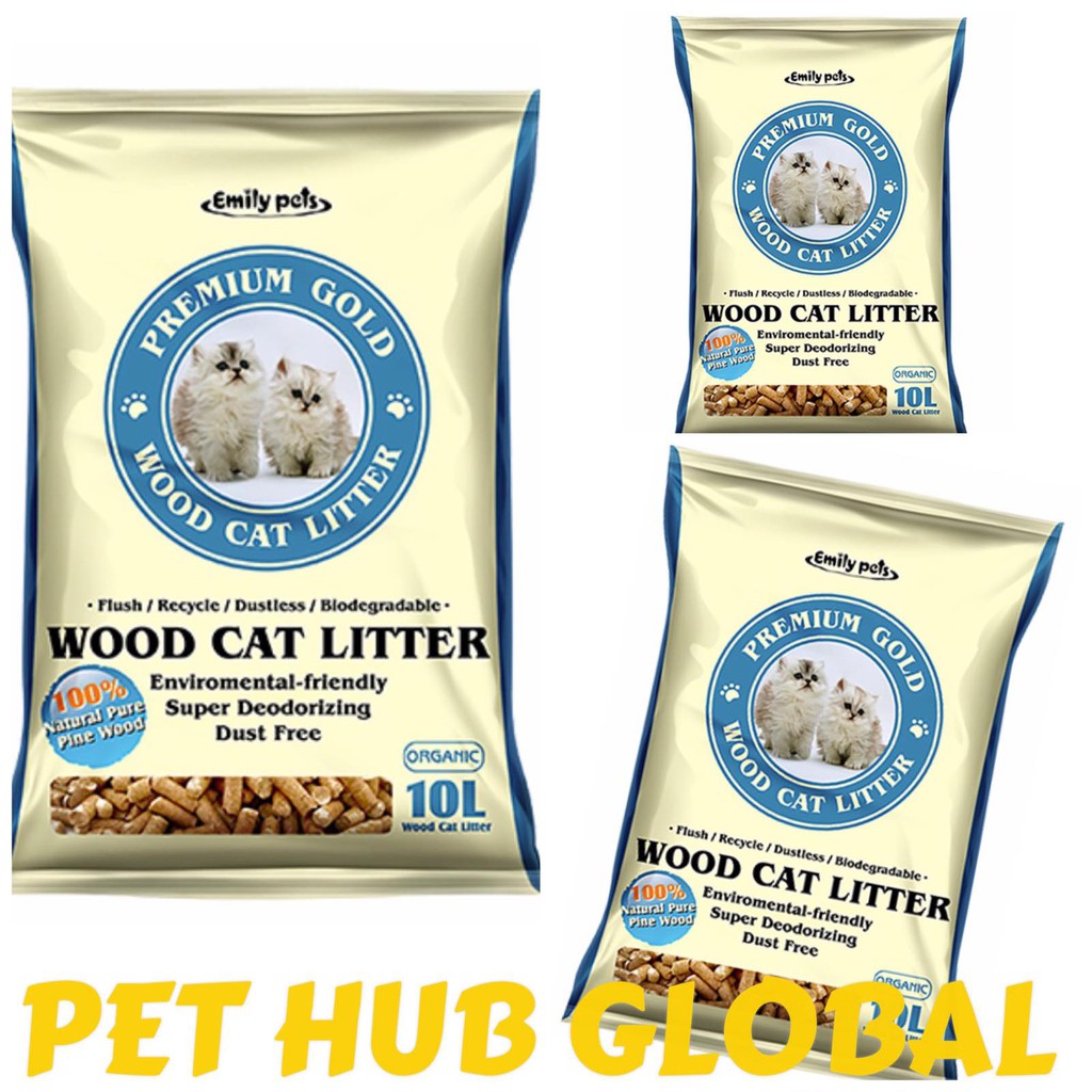 Emily pets outlet wood cat litter