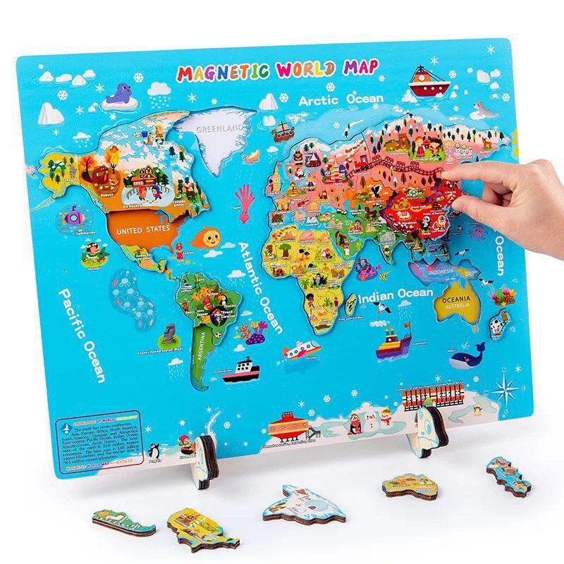 Magnetic World Map - English Version | Shopee Philippines