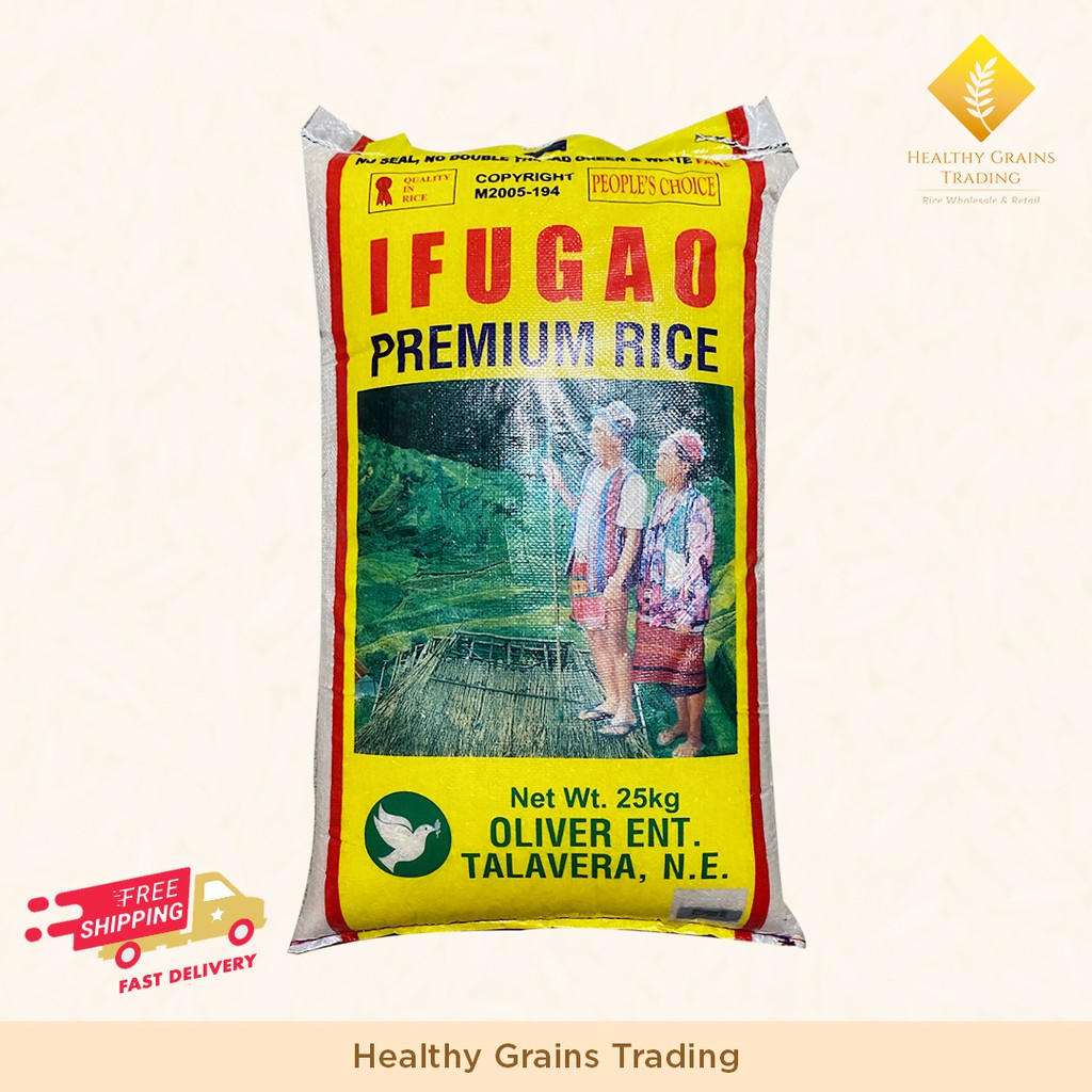 Ifugao Premium Rice 25kg (FREE SHIPPING METRO MANILA) | Shopee Philippines