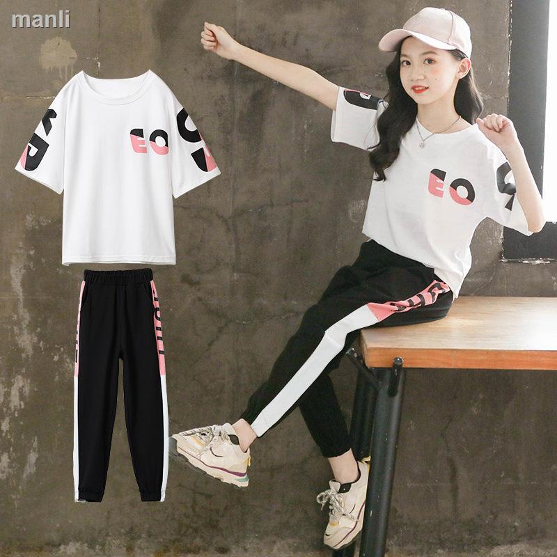 2021 new children s clothing 10 elementary school girls summer suit 11 summer children 12 sports clothes 13 year old girl