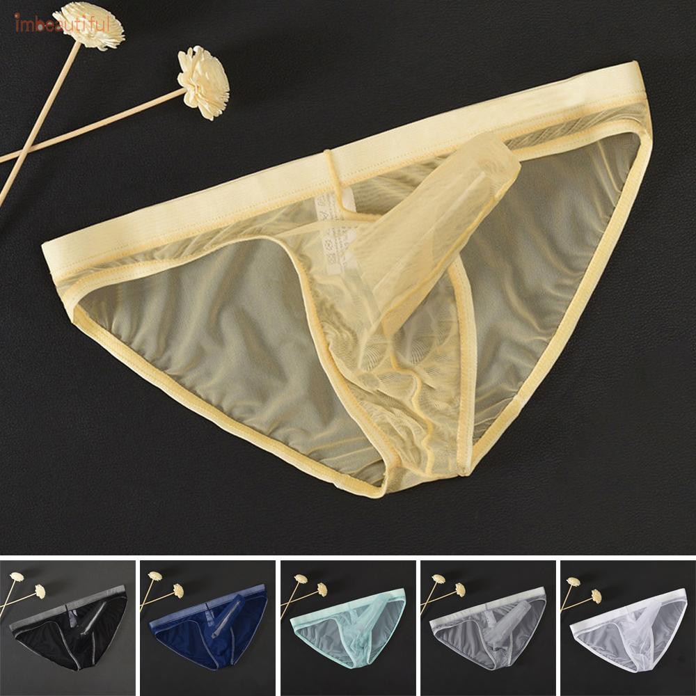 Briefs Underwear Netting New L/XL/2XL Men Sexy Briefs G-String T-Back ...