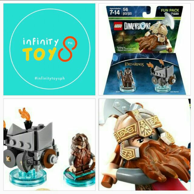 LEGO Dimensions 71220 Lord of the Rings Gimli Fun Pack Shopee