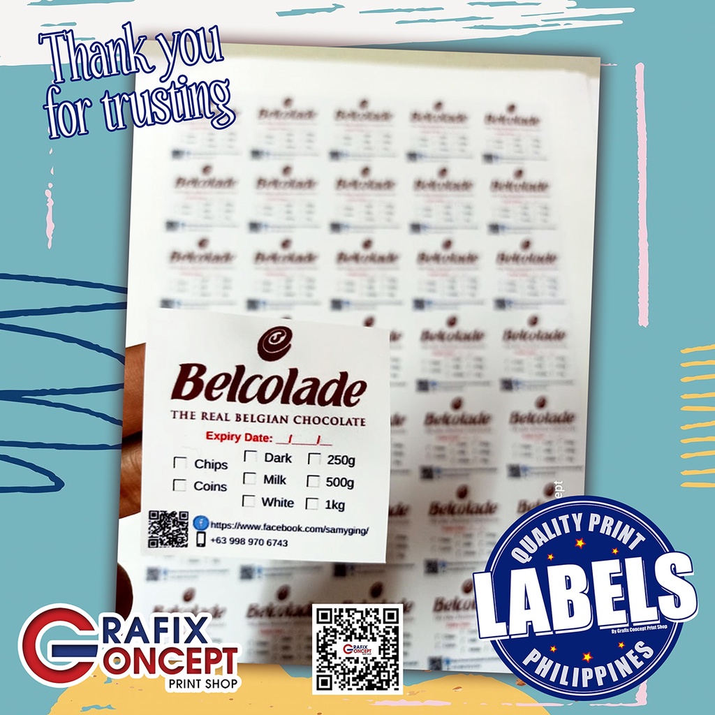 Piso Clear Label (2x2 240pcs Personalized) | Shopee Philippines