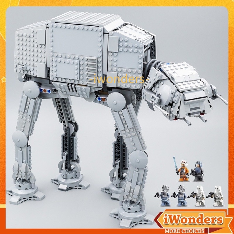 ATAT Star Wars MOC Building Blocks Luke Skywalker, General Veers,The