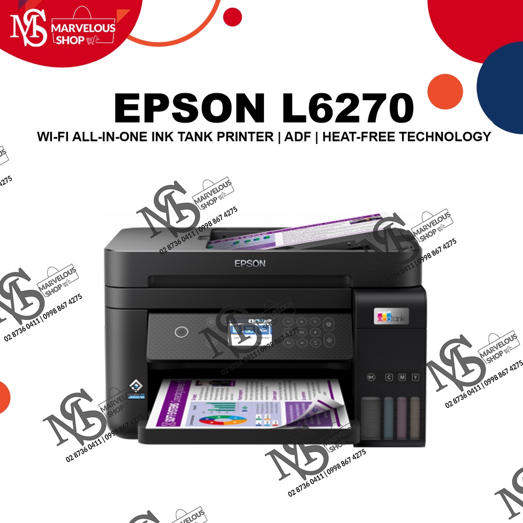 Epson Ecotank L6270 A4 Wi Fi Duplex All In One Ink Tank Printer Shopee Philippines 4448