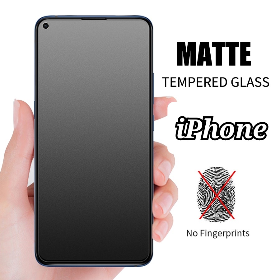 IPHONEAPPLE FULL MATTE CLEAR TEMPERED GLASS IP16PRO 16PROMAX IP5 IP6 ...