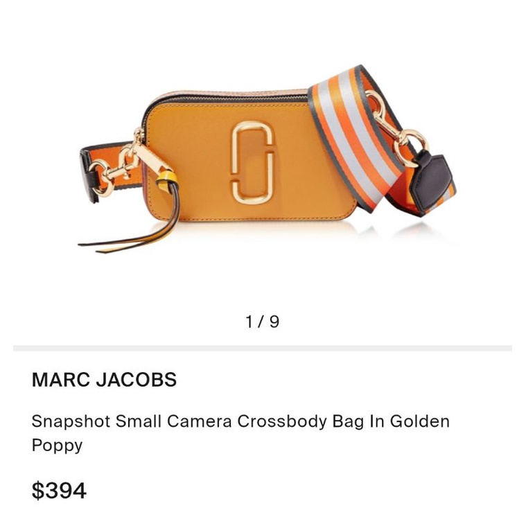 BRAND NEW Authentic MJ Snapshot Small Camera Crossbody Bag in Golden Poppy  (SOLD❗️)