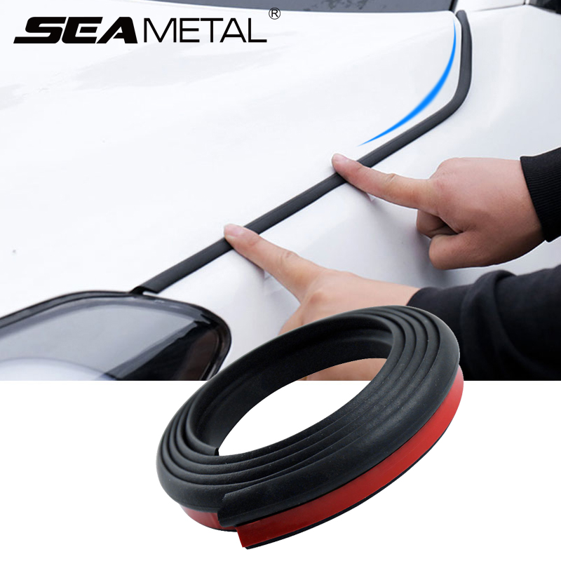 SEAMETAL 4M Car Hood Rubber Seal Strip Universal Car Engine Cover Sealing Sticker Auto Engine