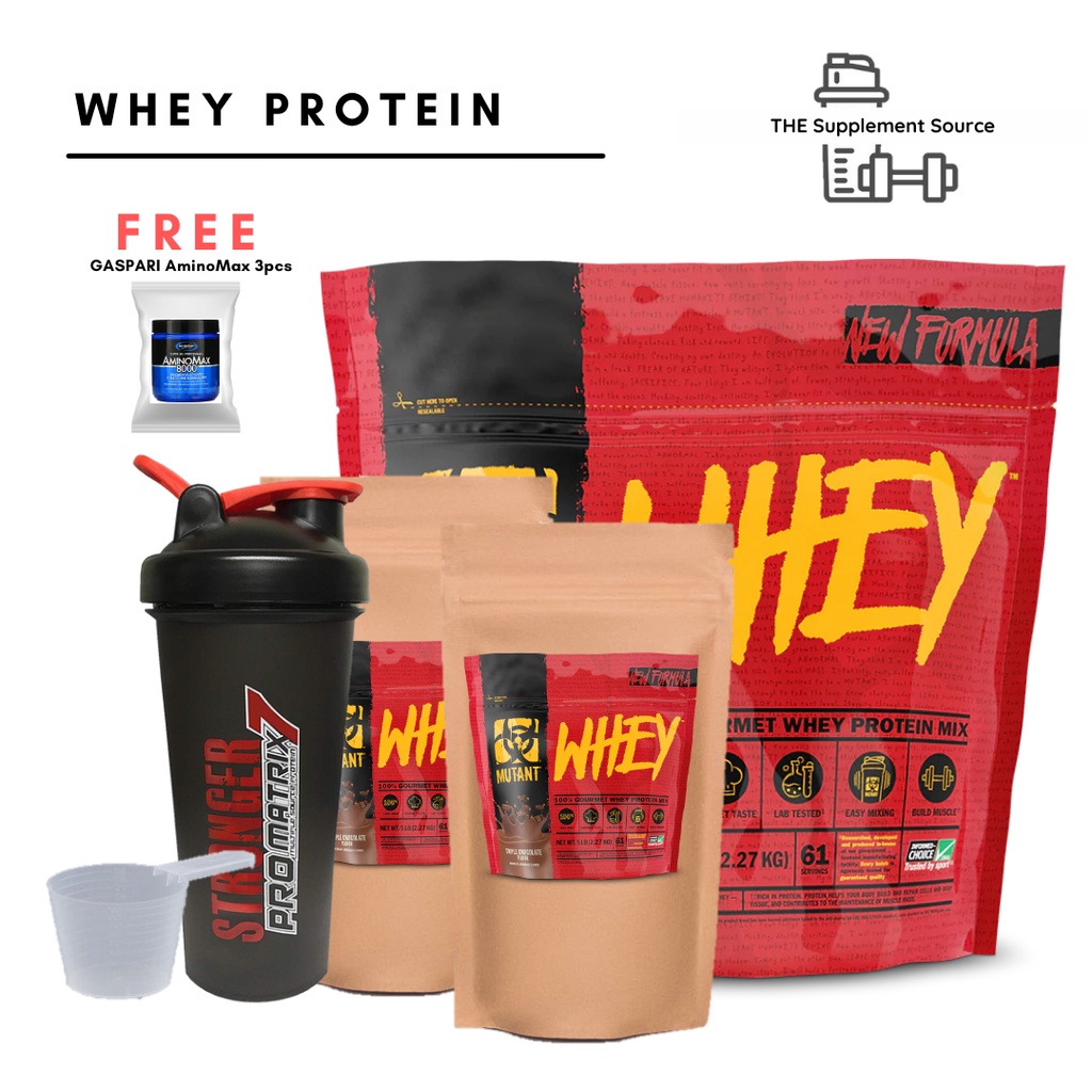 Mutant Whey Protein Powder Chocolate 1lb, 2lbs with shaker FREE Sticker ...