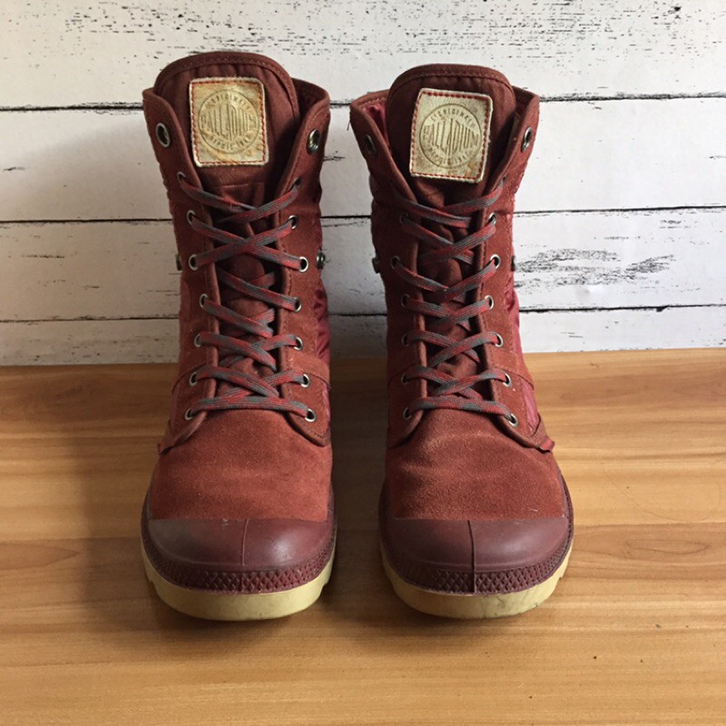 Maroon palladium clearance boots