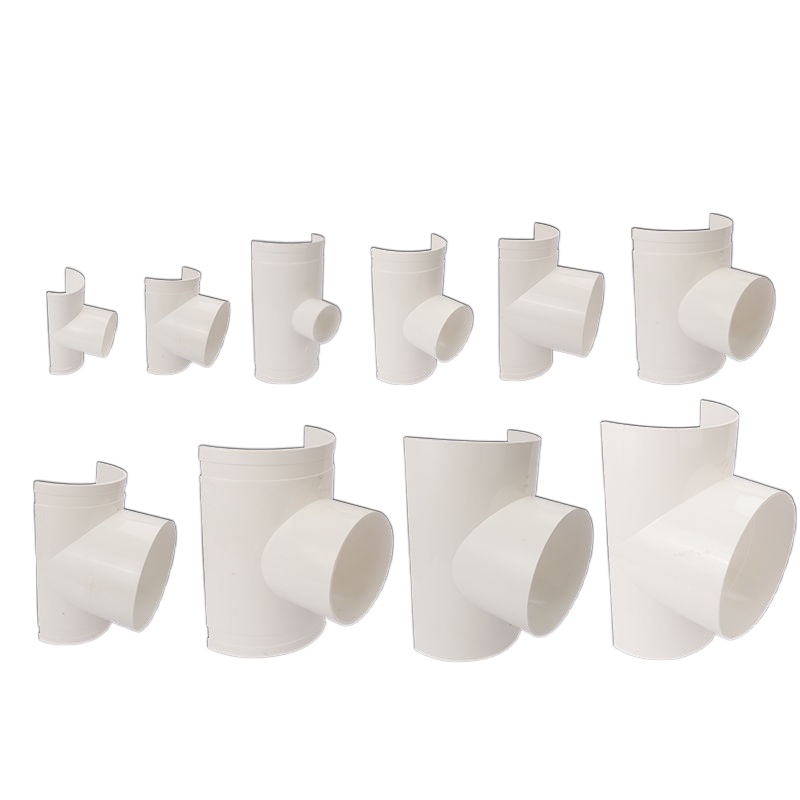 PVC drain pipe fittings down tee 5075110160 leak patch quick opening variable diameter joint