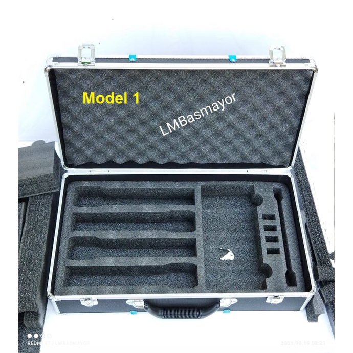 4piece Handheld Microphone Aluminum Box Wireless Wired Microphone Box Carrying Case Shopee