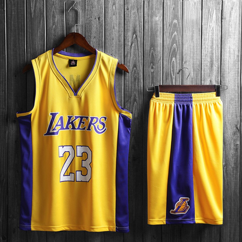 Buy Children's Jersey - NBA Los Angeles Lakers #23 Lebron James Basketball Jersey, Sportswear Universal Sleeveless T-Shirt Shorts Jersey Set (3XS~2XL),L135~145CM Online at desertcartINDIA