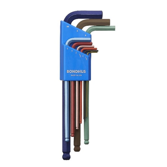 Colour coded allen hex key tools metric size 9 piece | Shopee Philippines