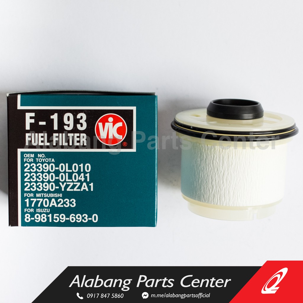 VIC Fuel Filter F193 for Toyota Innova Fortuner Hilux Hiace - 2005 2006  2007 2008 2009 2010 2011 2012 2013 2014 2015 ( F-193 )