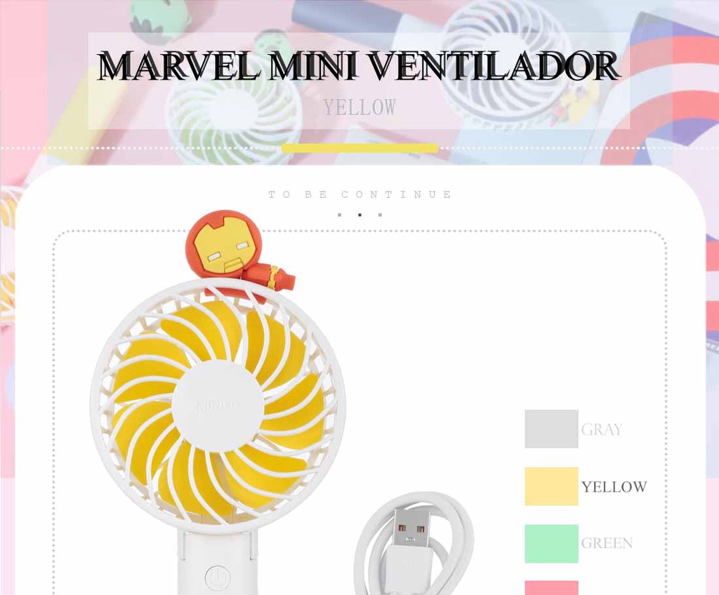Miniso - Marvel Mini Fan Iron Man | Shopee Philippines