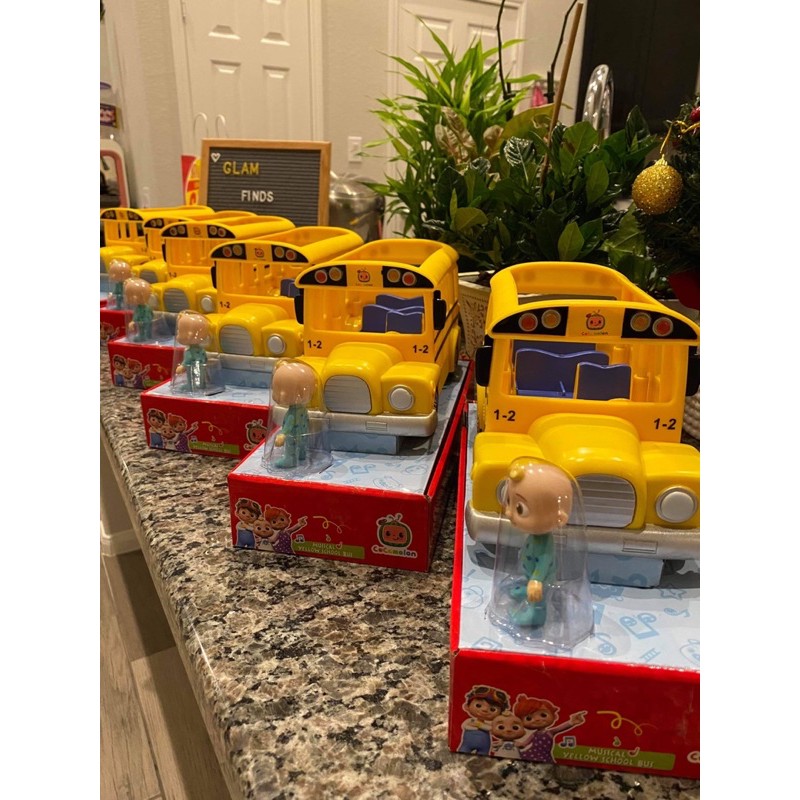 CoComelon Official Yellow JJ School Bus with Sound | Shopee Philippines