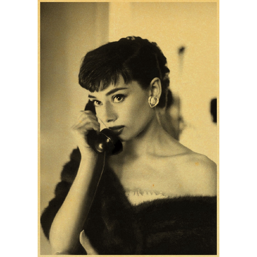 Fashion Girl Audrey Hepburn Posters Vintage retro poster Home ...