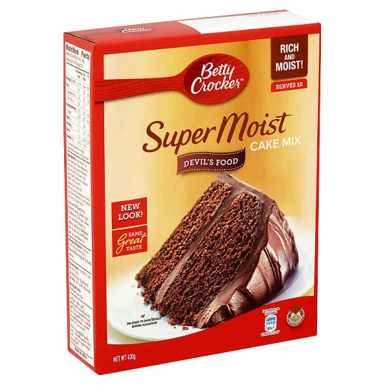 Betty Crocker Devil's Food Super Moist Cake Mix 430g-SFS | Shopee ...