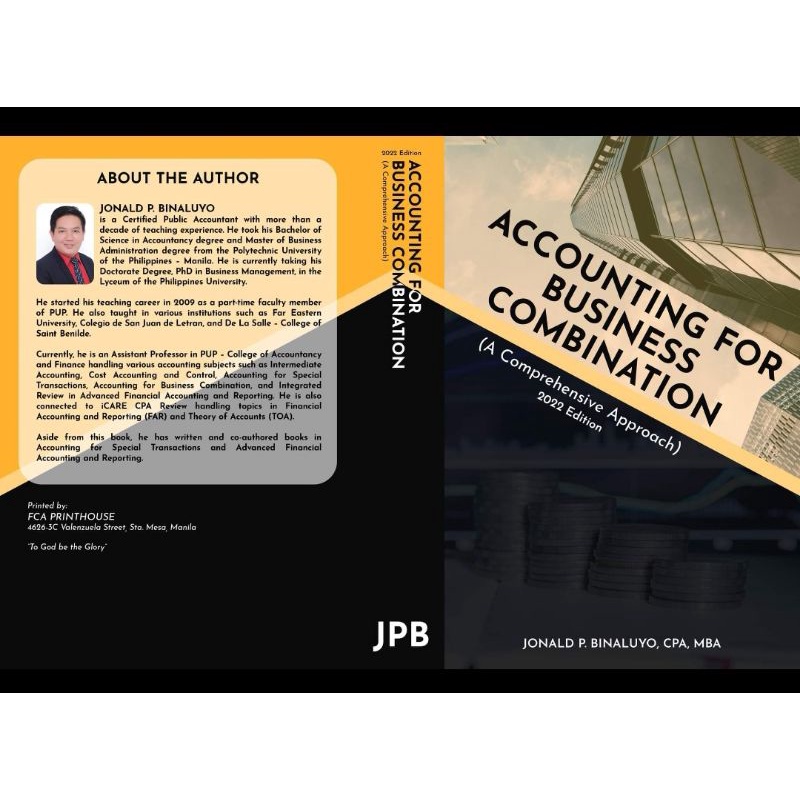 Accounting for Business Combination by Jonald Binaluyo 2022 Edition
