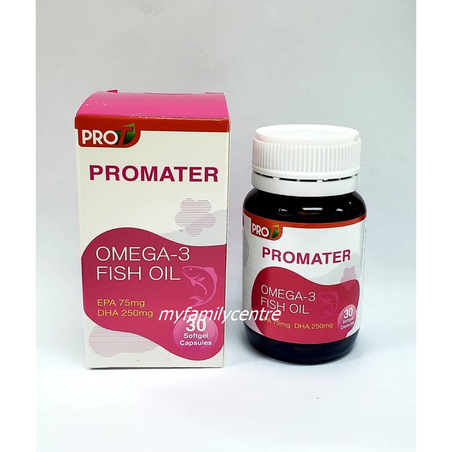 PROMATER OMEGA-3 FISH OIL 30'S for Pregnant, Breastfeeding Women And ...