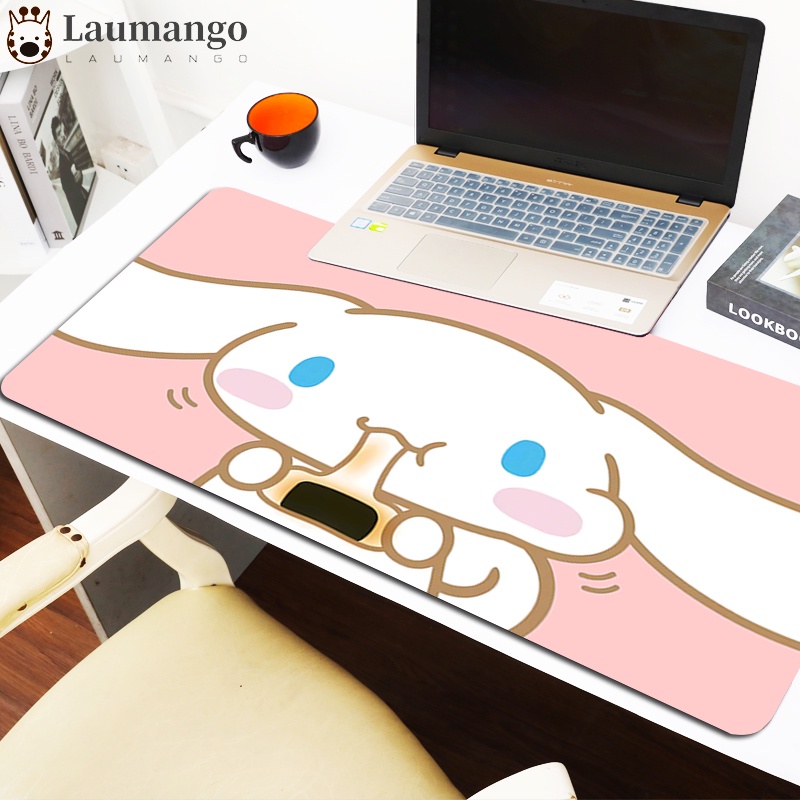 Pink Kawaii Cinnamorol Mouse Pad Custom Print Keyboard Mat Deskmat ...