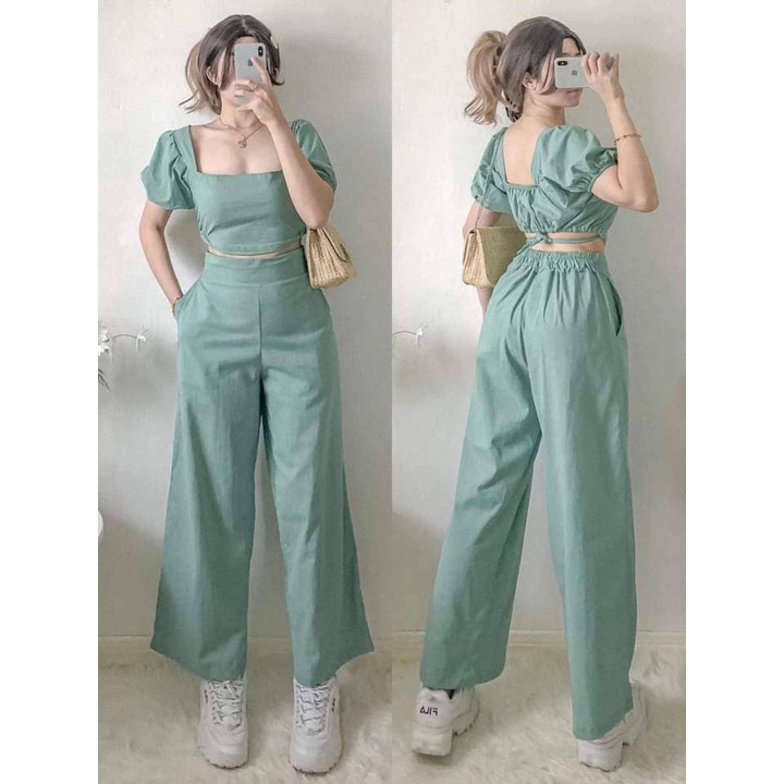 LIANA COORDS PANTS (FIT UP TO MEDIUM FRAME) | Shopee Philippines