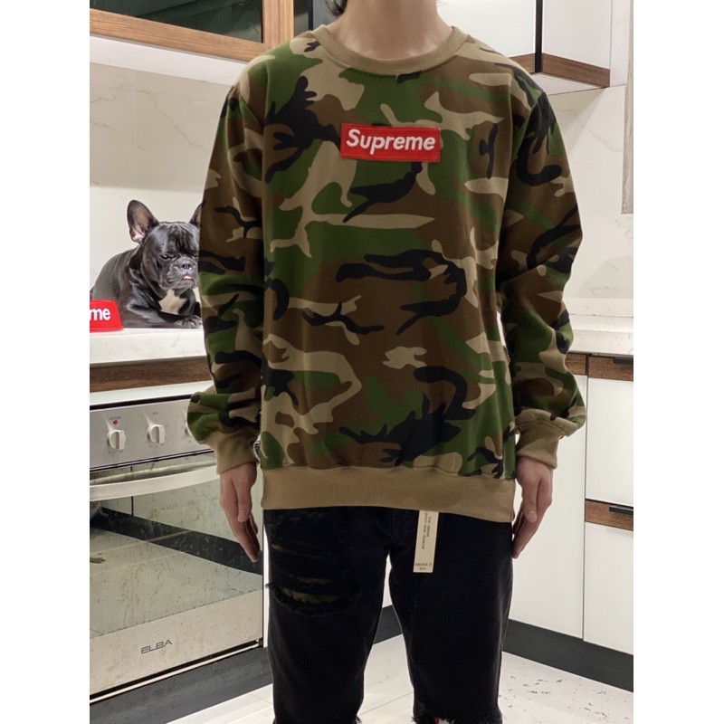 Supreme clearance camo sweater