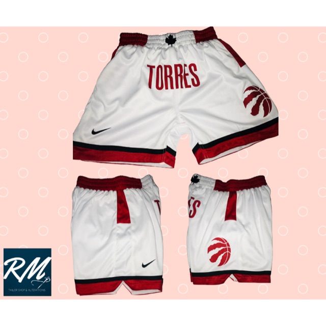 Nba shorts with store name across front