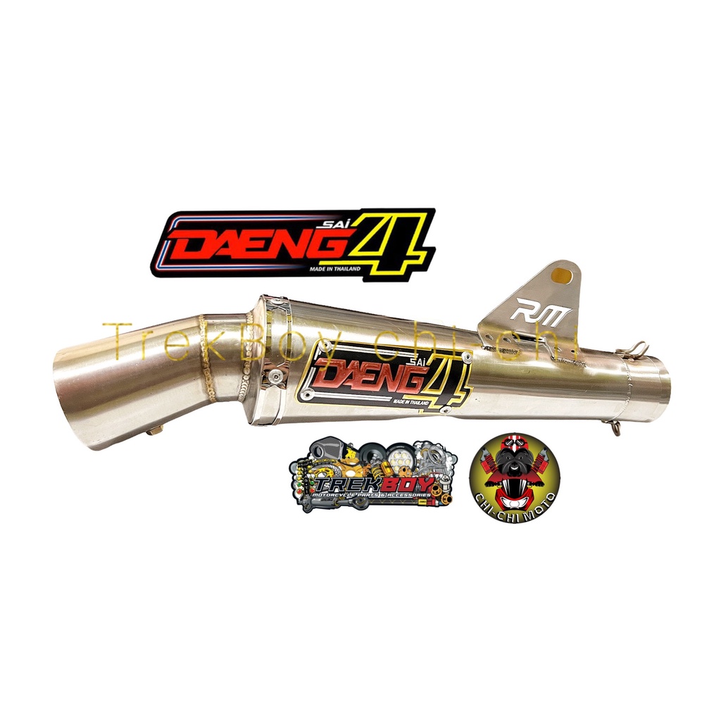 Conical Pipe / Daeng Pipe / Daeng Sai4 Pipe Muffler for Motorcycle 51mm ...
