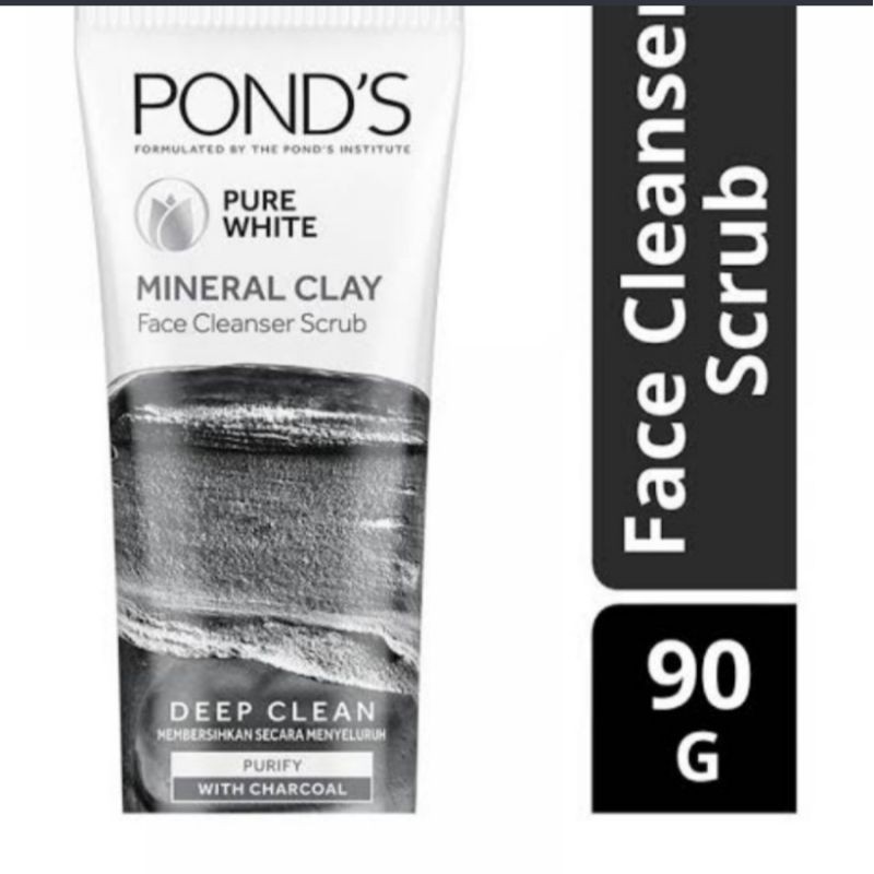 Ponds Mineral Clay Face Cleanser Scrub 90g Shopee Philippines