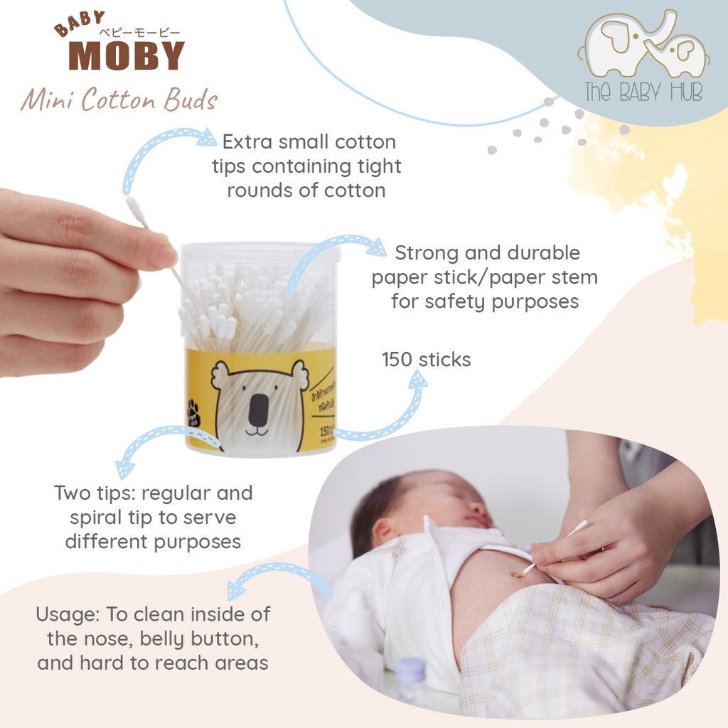 Shop Baby Moby Mini Cotton Buds for Sale on Shopee Philippines