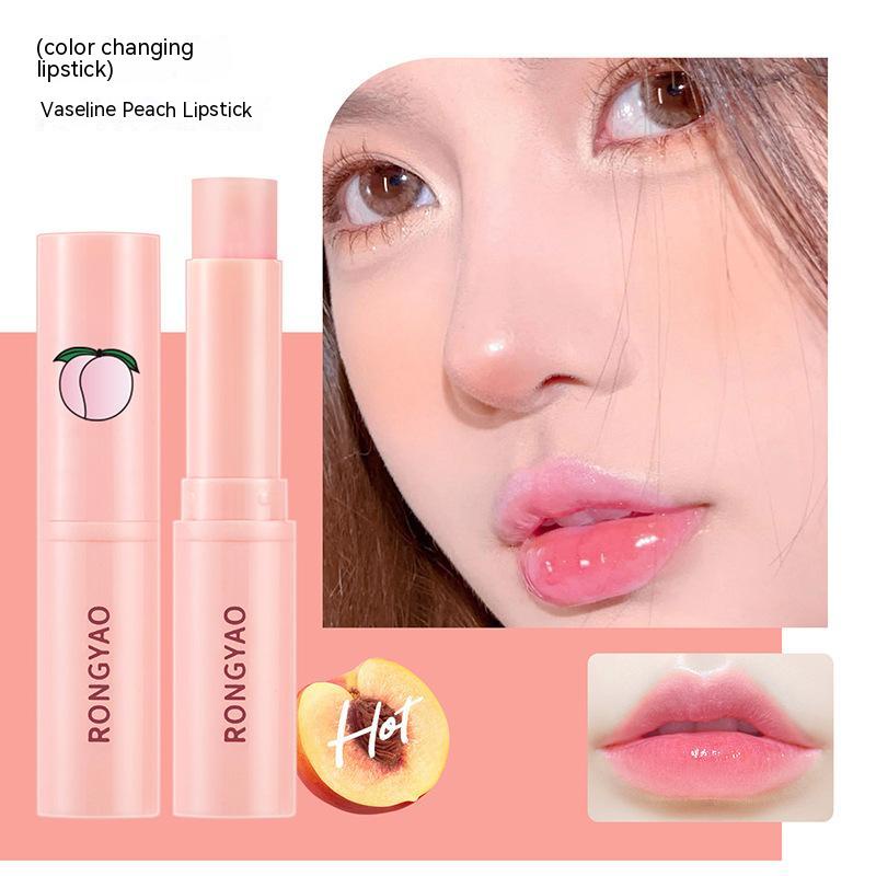 Peach lip balm moisturizing moisturizing moisturizing discoloration Vaseline lip balm repair lip