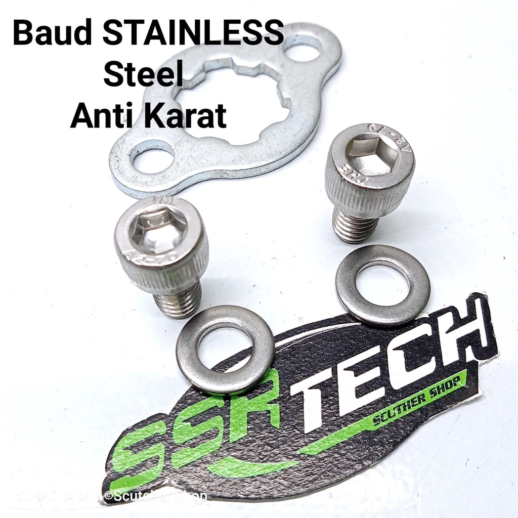 Spi Gear Set Plus Baud Front Bolt Honda Grand prima Star Win 100 Supra