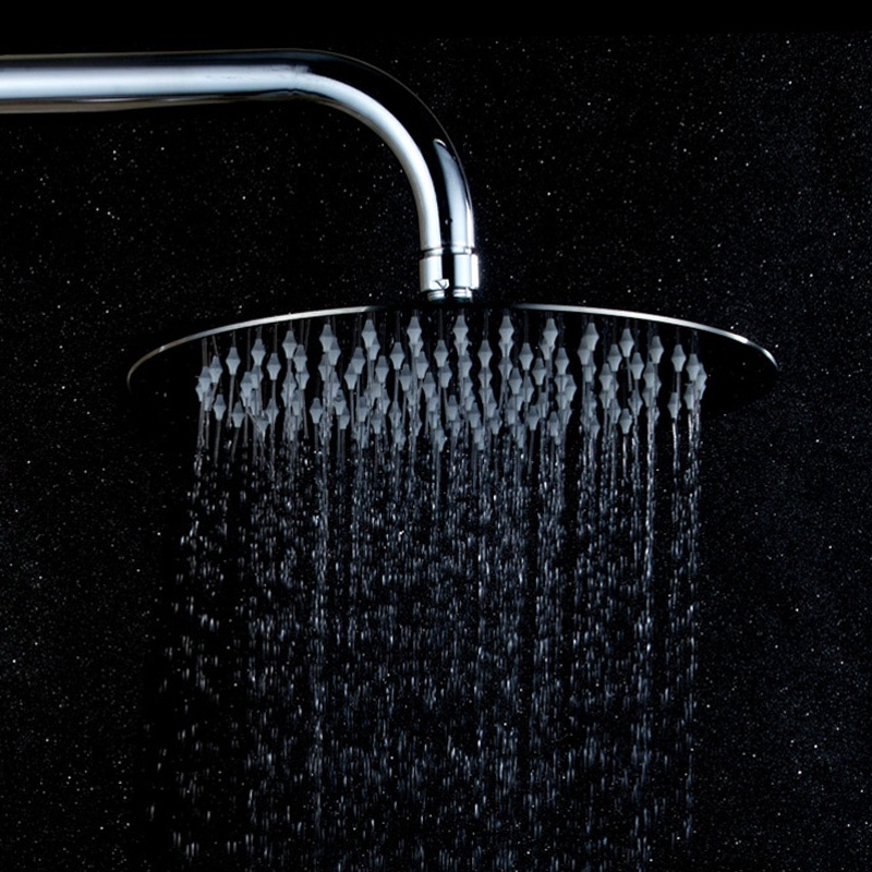 Round & Square Stainless Steel Showerhead Rainfall Rain Shower Head