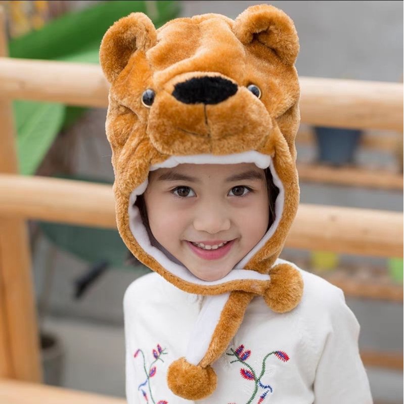 YL Caps Bear Panda Animal Hat Hats Cute Cartoon Cap for Kids and Adult ...