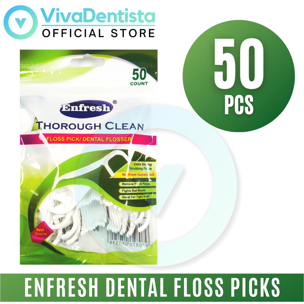ENFRESH Dental Floss Picks (50pcs) | Shopee Philippines