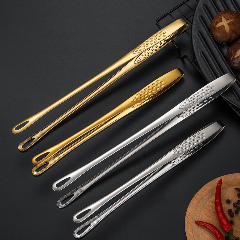 Homecharmsph 304 GOLD Stainless Steel Korean/Japanese Style Tongs/Clamp