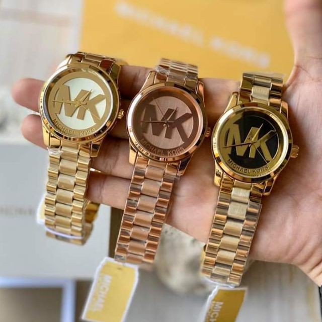 Pawnable MK Watch Runway MK Logo Gold tone MK5473 Shopee