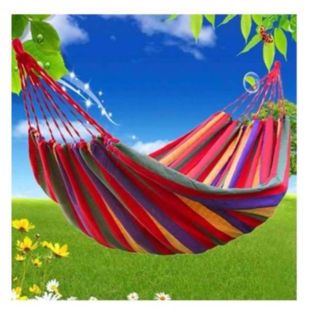 Portable Cotton Rope Outdoor Hammock Duyan | Shopee Philippines