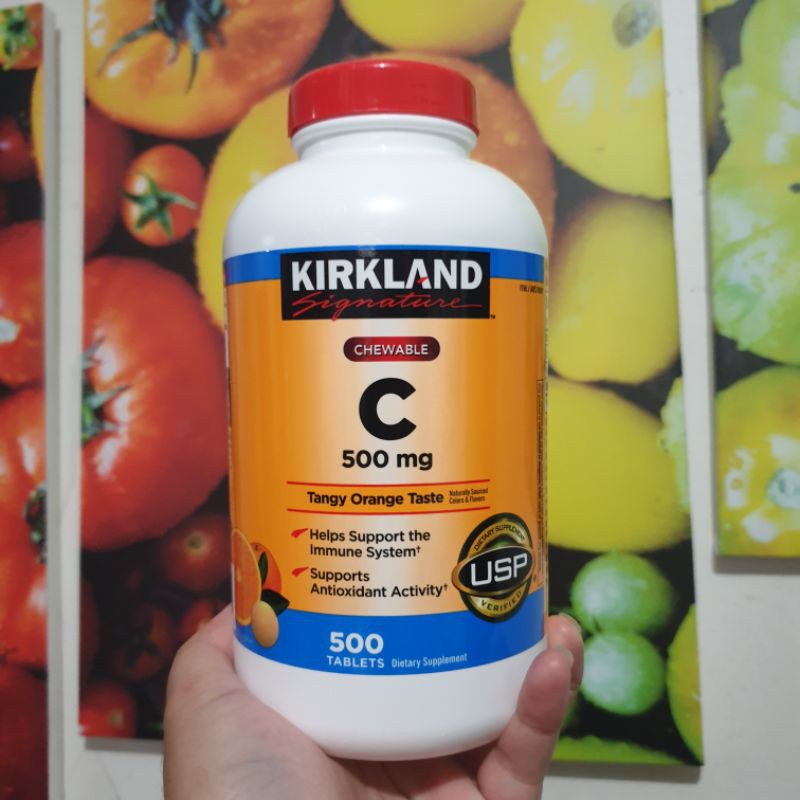 KIRKLAND VITAMIN C 500mg Chewable 500tablets Shopee Philippines