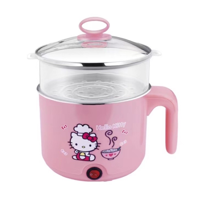 hello kitty & doreamon Steaming electric skillet | Shopee Philippines