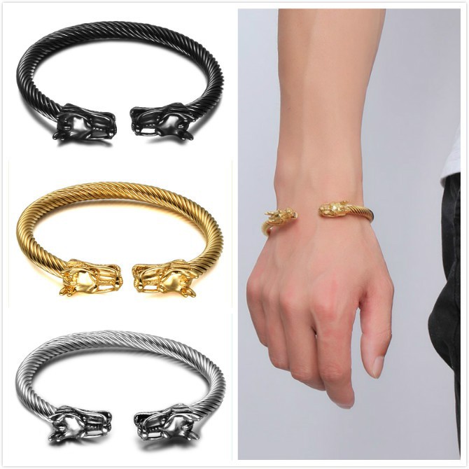 Stainless Steel Mens Bangle Bracelet