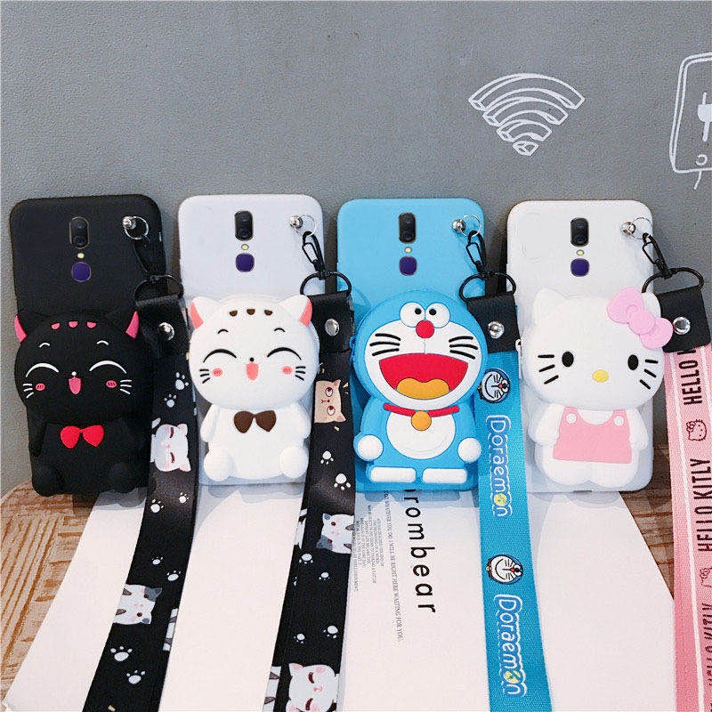 Hello Kitty Holder Strap Lanyard Phone Case For Xiaomi Redmi Note