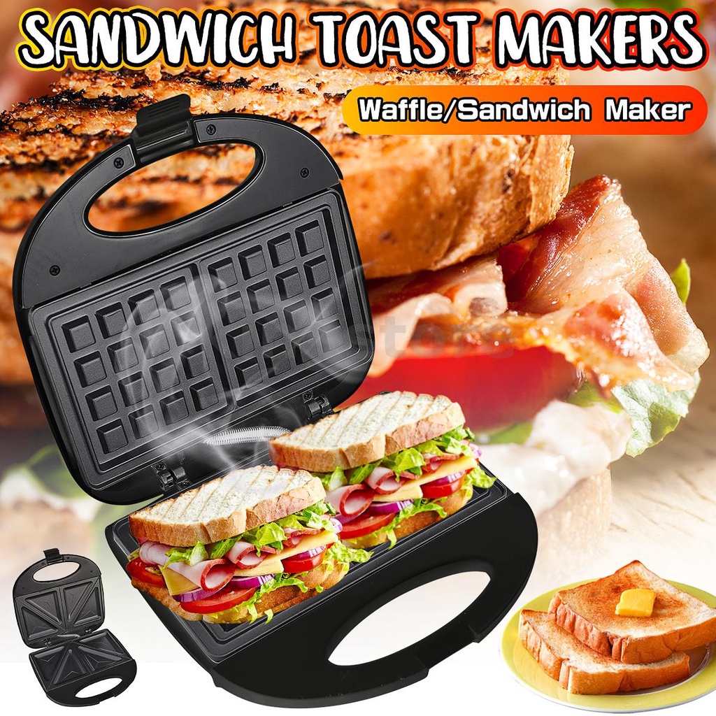 Kitchen Family Roaster Sandwich Toast Waffle Maker Bread Oven Breakfast Baking Machine Tool