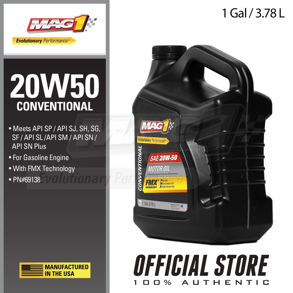 MAG 1 20W50Motor Oil for Gasoline Engines 4L 63581/69138 (Clearance ...