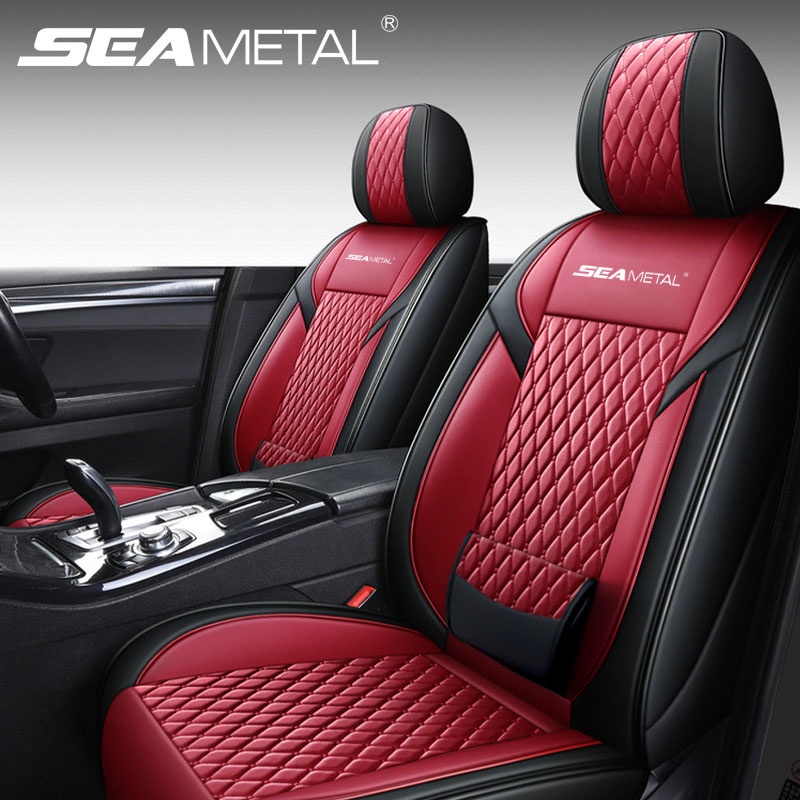 SEAMETAL Leather Car Seat Cover Cushion Full Surround Seat Covers Protector Four Seasons Universal Five Seats Cushions Pad Shopee Philippines