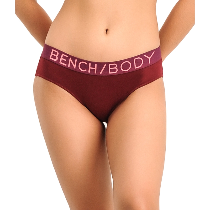 Bench Women Underwear Pack of 3 Cotton Knickers Ladies Mid Rise
