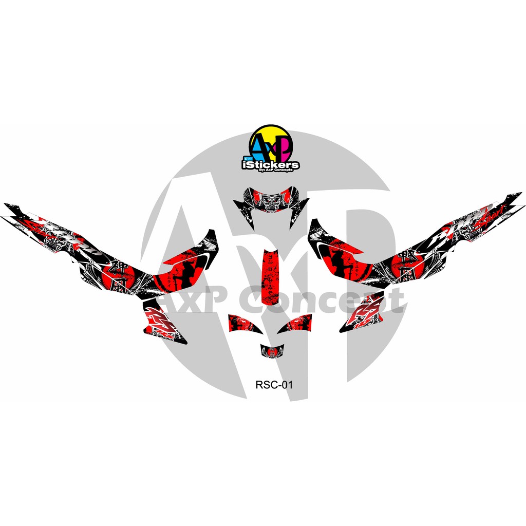 Decals for Honda Rs 125 Carb RSC-01 (Laminated) | Shopee Philippines