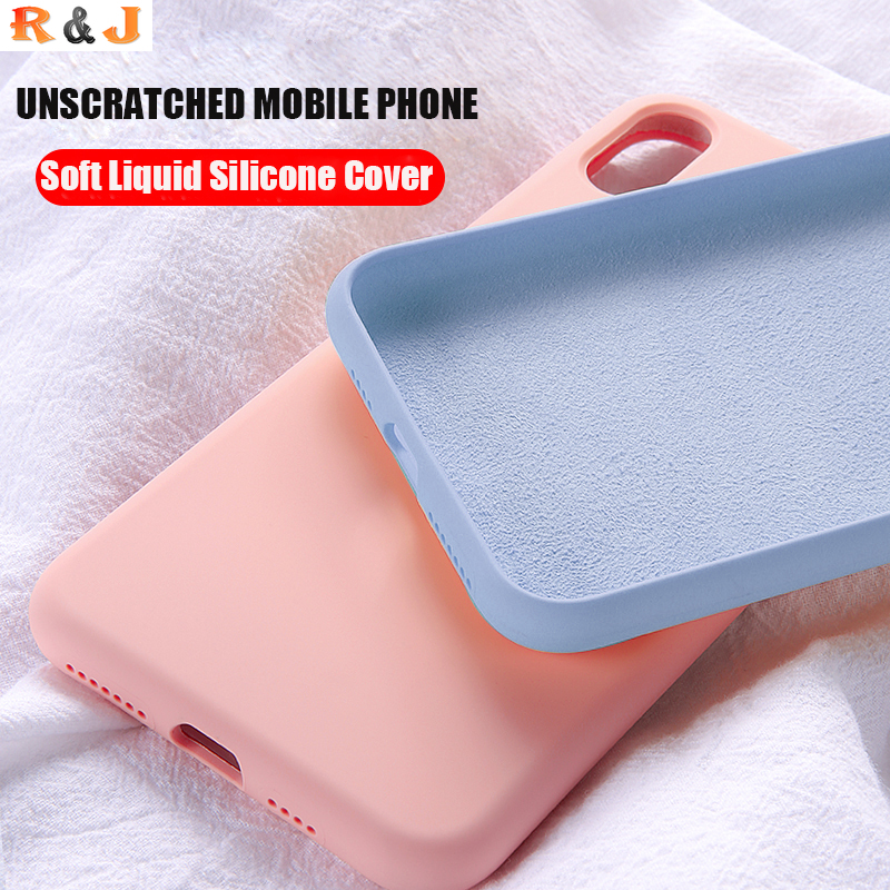 New Liquid Silicone Case For iPhone 6 6S 7 8 Plus X XR XS Max Soft TPU ...